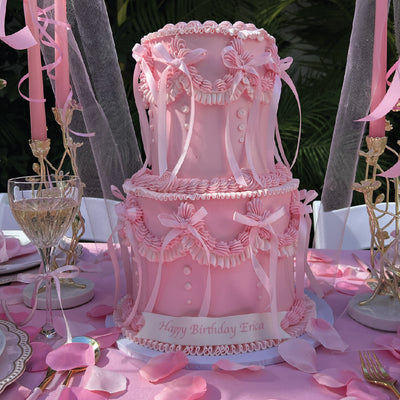 Sweet Pink Coquette Cake - Sweet E's Bake Shop - The Cake Shop