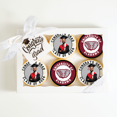 Custom Grad Cookies | University Of Alabama| Upload your photo - Sweet E's Bake Shop - The Cookie Shop