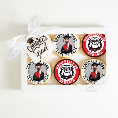 Custom Grad Cookies | University Of Georgia | Upload your photo - Sweet E's Bake Shop - The Cookie Shop