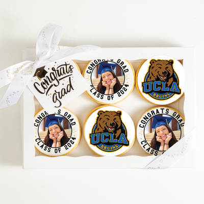 Custom Grad Cookies | UCLA | Upload your photo - Sweet E's Bake Shop - The Cookie Shop