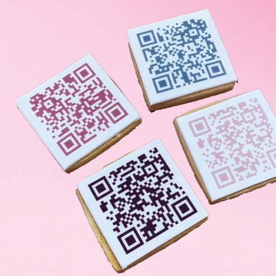 QR Code Cookies - Bulk  | Upload Your Artwork (Customizer) - Sweet E's Bake Shop - Sweet E's Bake Shop