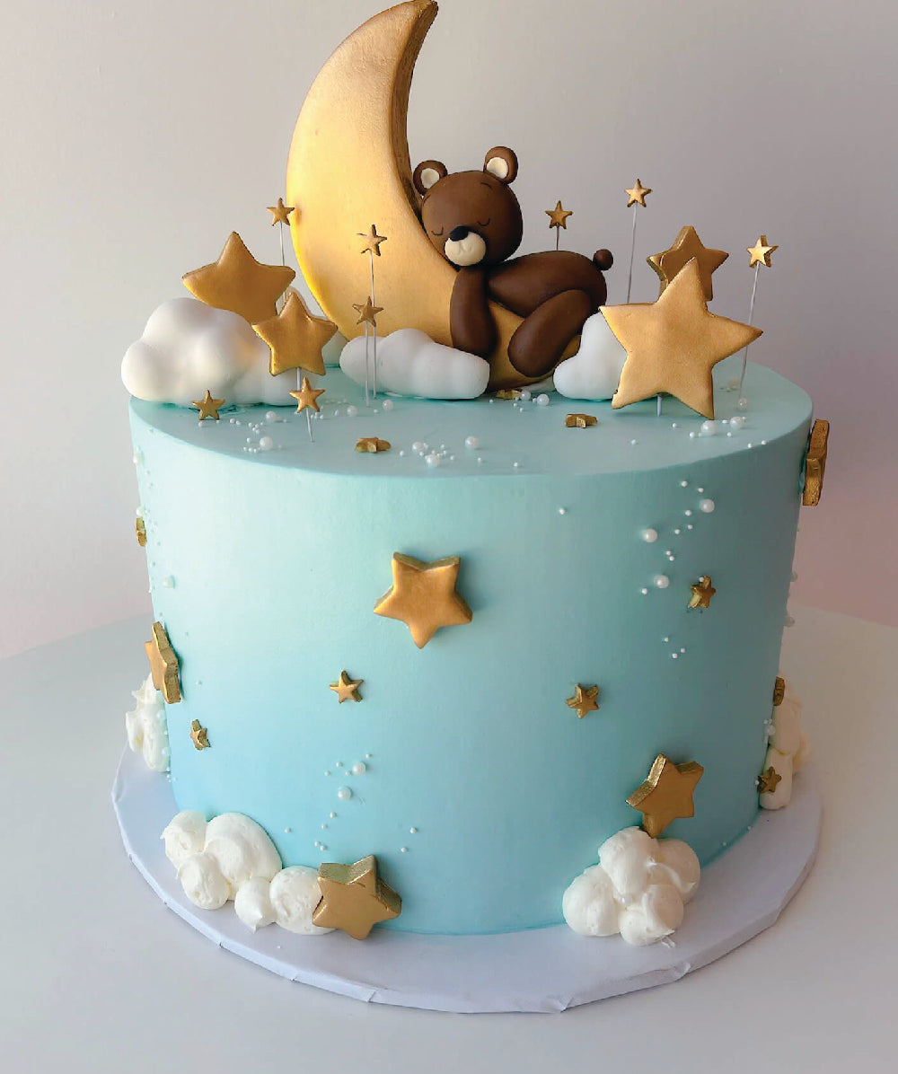 Teddy Bear wonderlast Baby Shower Cake - Sweet E's Bake Shop - The Cake Shop