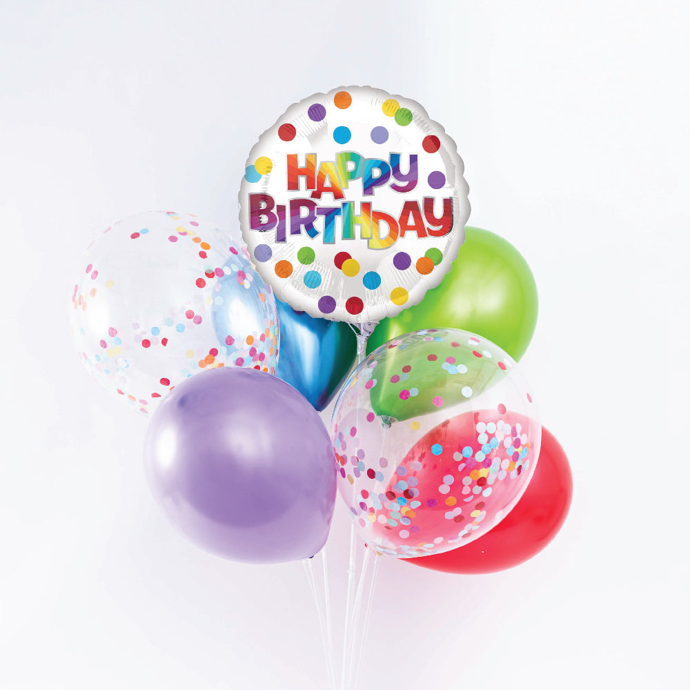 Happy Birthday Balloon Bundle - Los Angeles Cakes