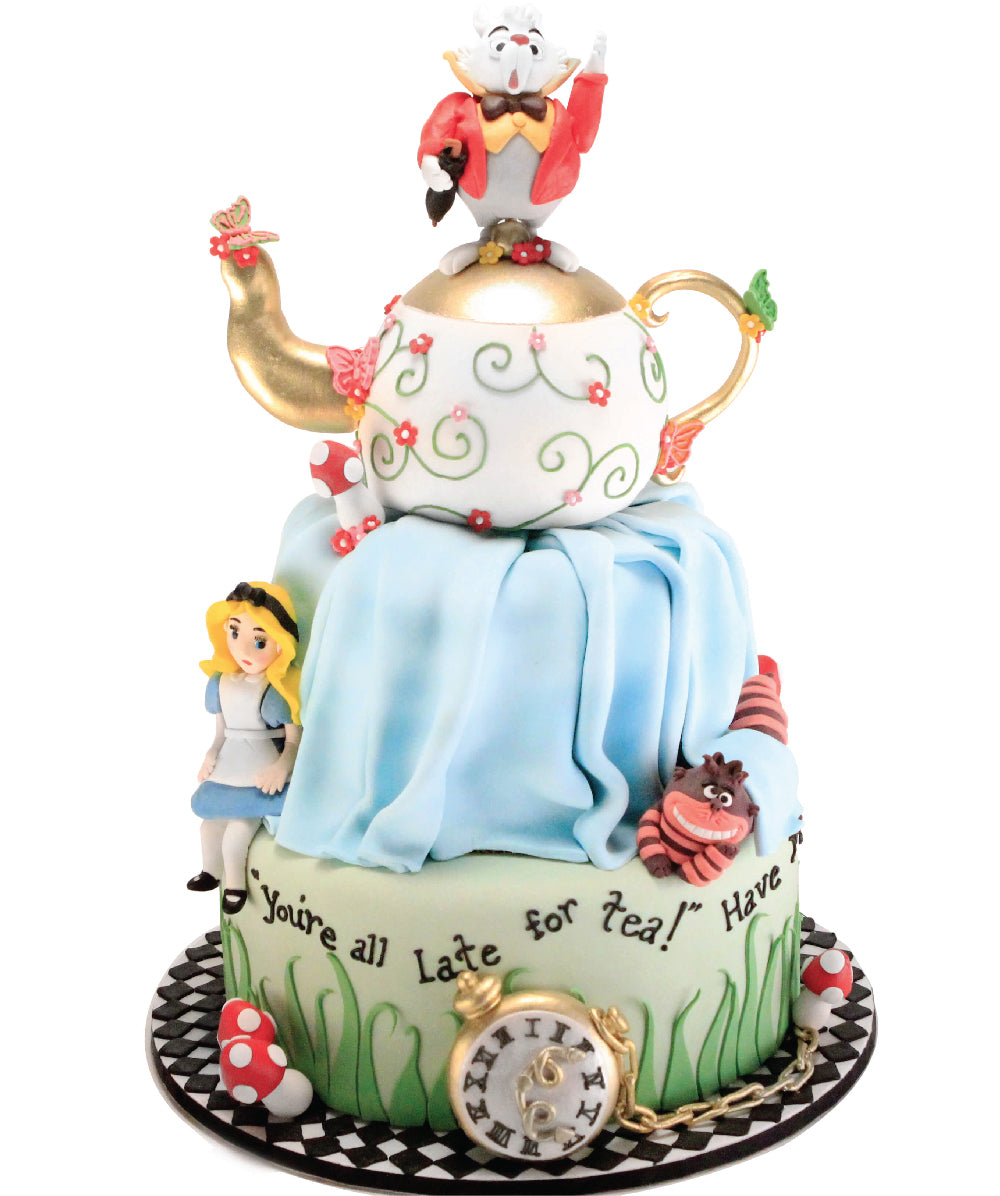1st Birthday Cake Topper, Alice in Wonderland Party Decorations