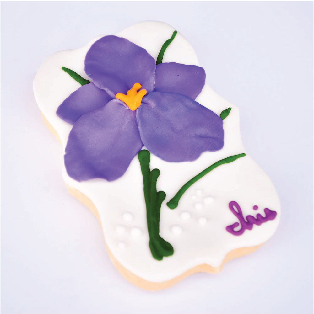 Iris Flower Cookies