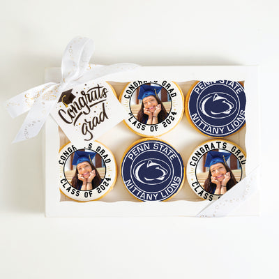 Custom Grad Cookies | Penn State University Park | Upload your photo - Sweet E's Bake Shop - The Cookie Shop