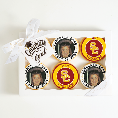 Custom Grad Cookies | University Of USC| Upload your photo - Sweet E's Bake Shop - The Cookie Shop