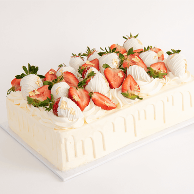 Strawberry Shortcake Sheet Cake - Sweet E's Bake Shop