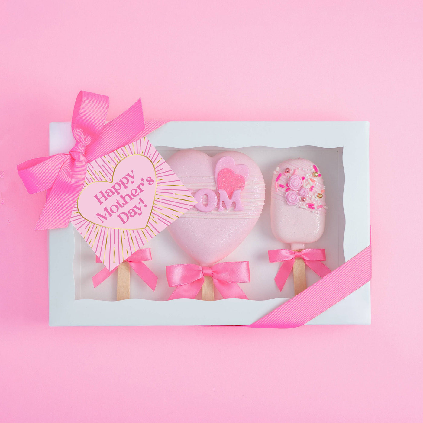 I 💗 MOM Cakesicle Gift Box - Sweet E's Bake Shop