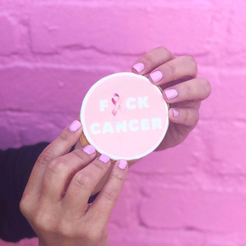 Breast Cancer Awareness Cookie Favors 