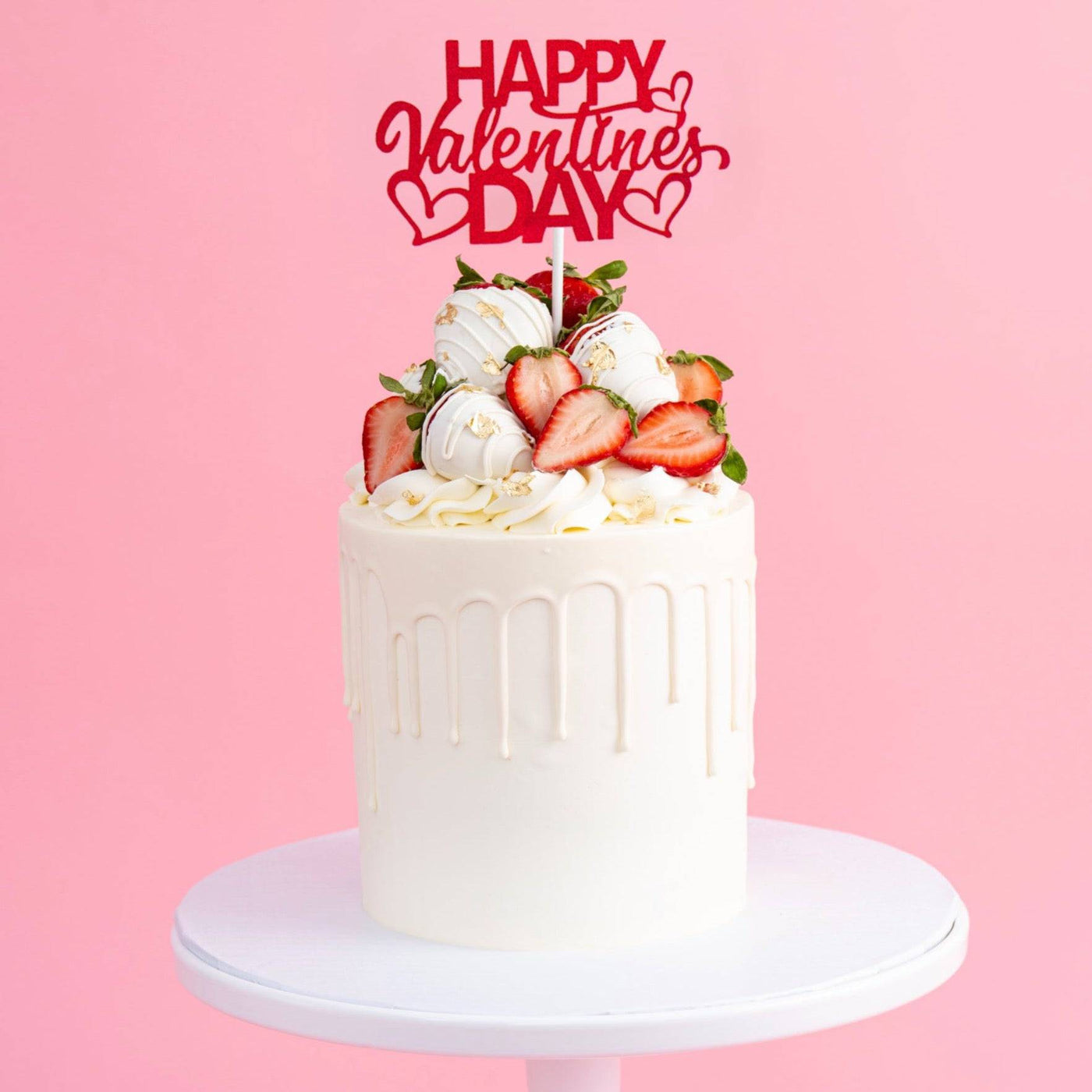 Strawberry Shortcake Valentine Cake - Sweet E's Bake Shop