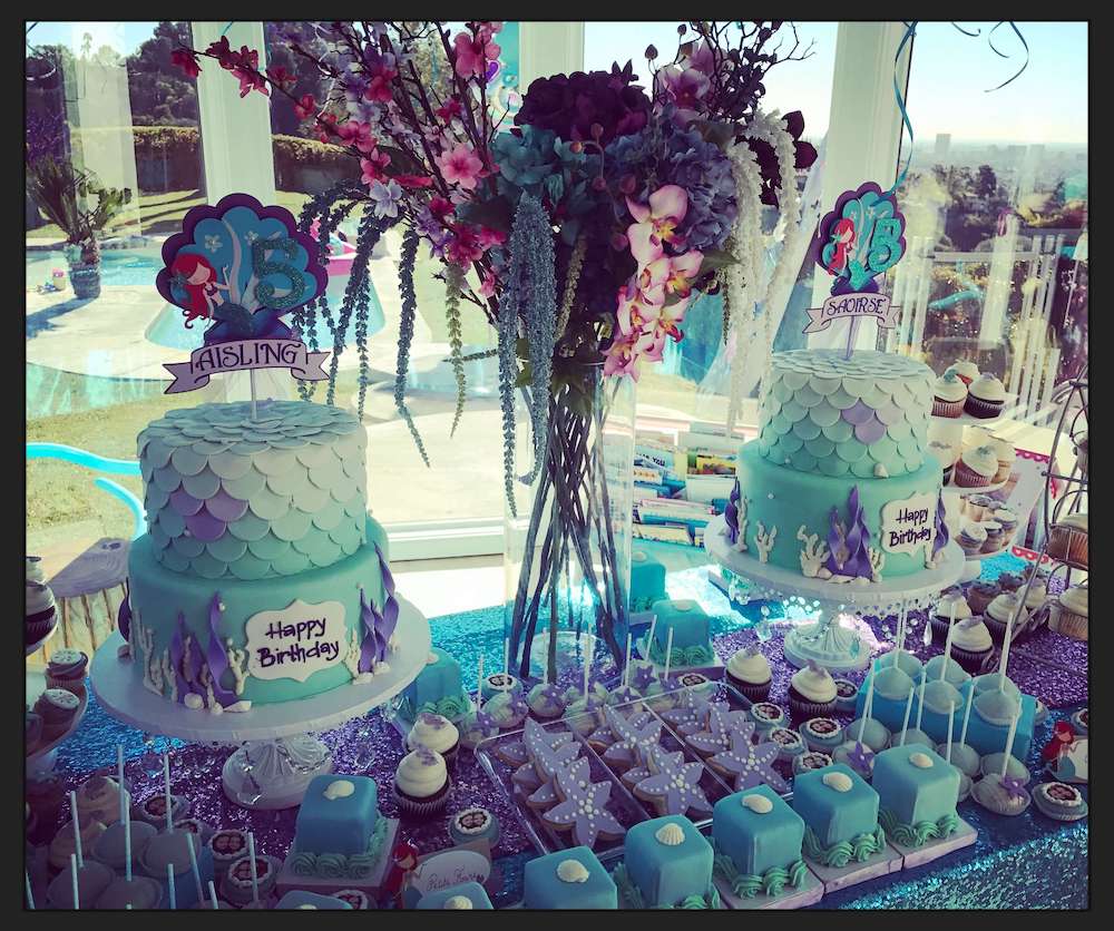 little mermaid dressing table Little Mermaid Dessert Table