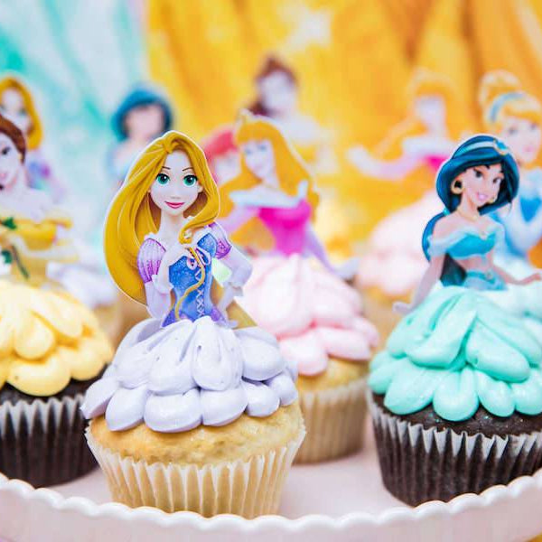 disney princess dress cupcakes Princess Dress Cupcake Cake Decoration Ideas