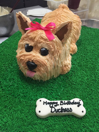 Shaped Dog Cake - Sweet E's Bake Shop