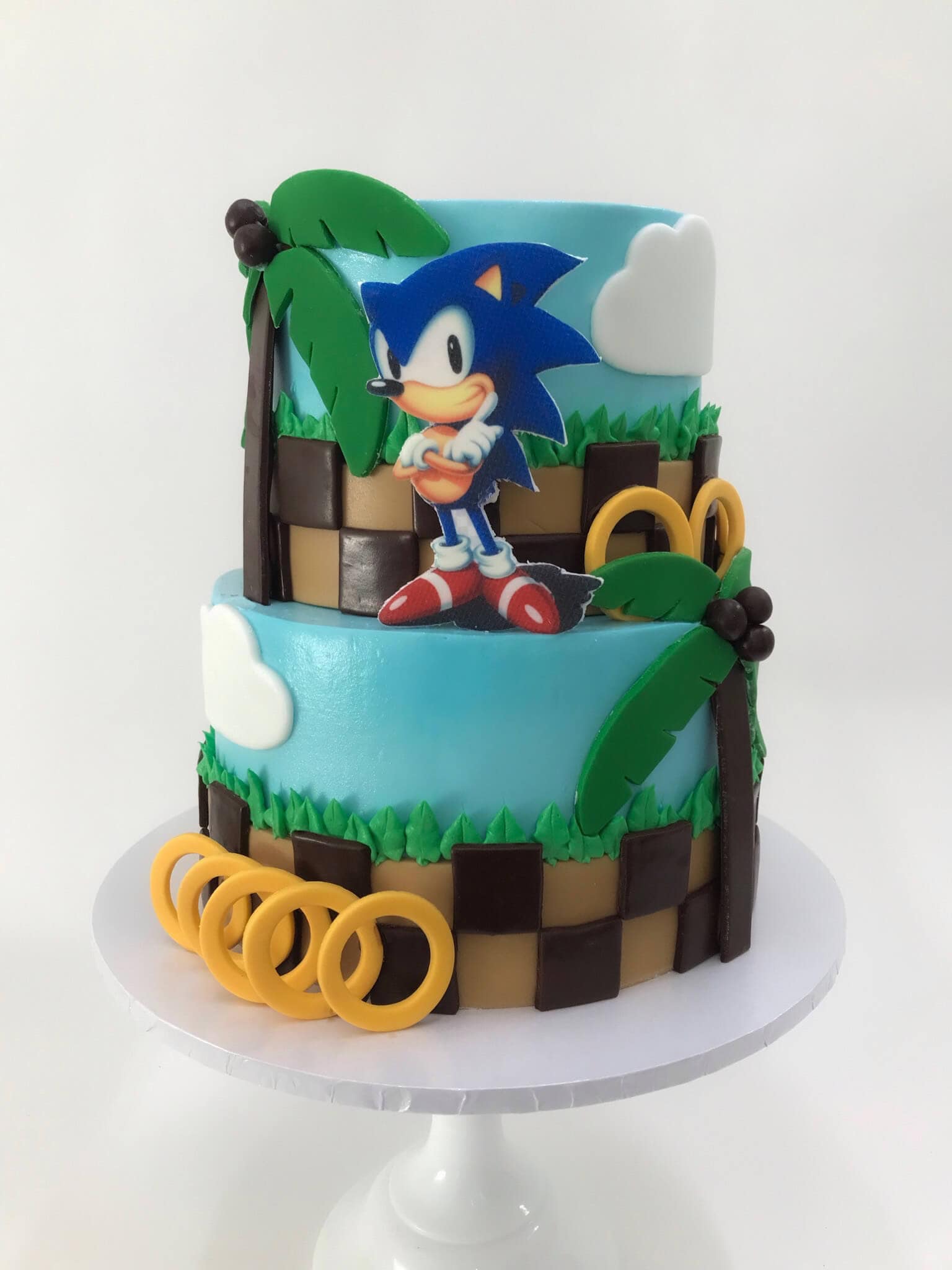Sonic cake  Sonic birthday cake, Sonic cake, Halloween food for party