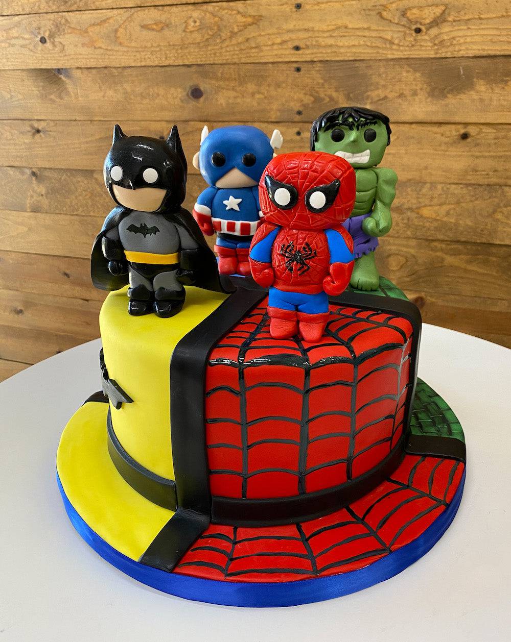 Superhero Birthday Party Dessert Table and Decor