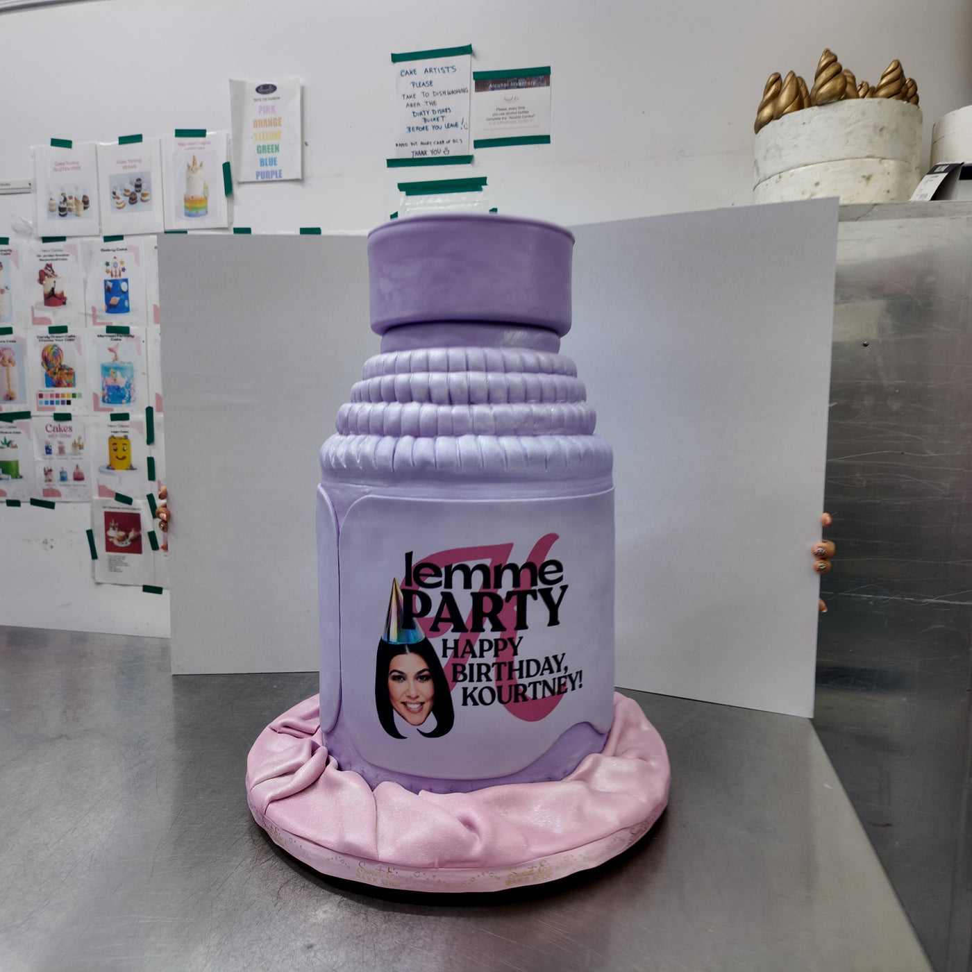 Kourtney Kardashian’s “Lemme Party” Birthday Cake – A Sweet E’s Custom Creation