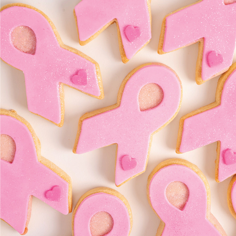 Pink Ribbon Cookies - Sweet E's Bake Shop - Sweet E's Bake Shop