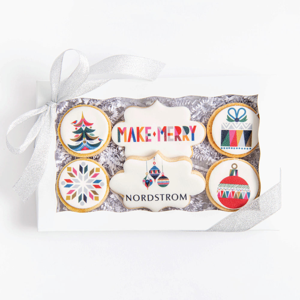 Custom Petite Logo Cookie Gift Box | Upload Your Artwork - Sweet E's Bake Shop - The Cookie Shop