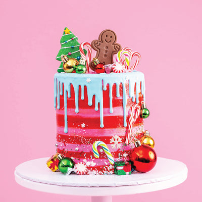 Merry & Bright Cake - Sweet E's Bake Shop - The Cake Shop