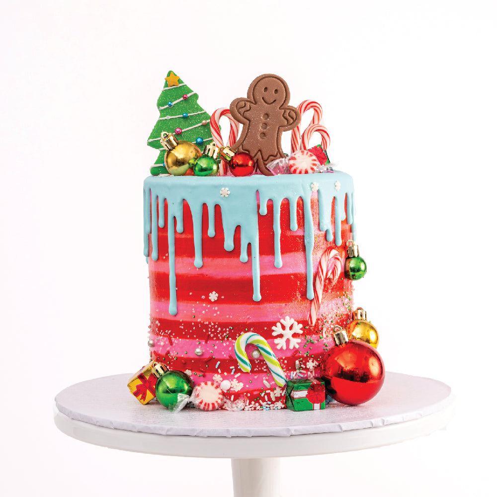 Merry & Bright Cake - Sweet E's Bake Shop - The Cake Shop