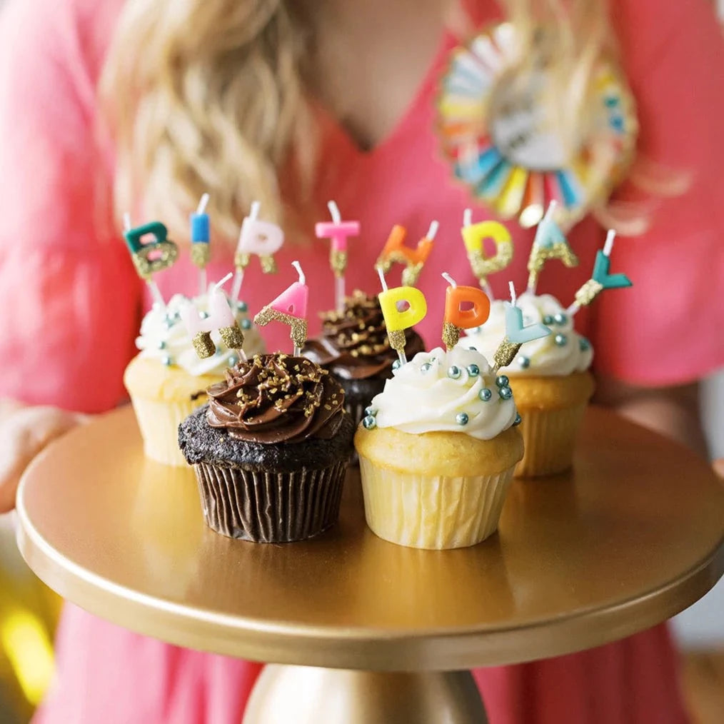 Happy Birthday Rainbow Glitter Candles - Sweet E's Bake Shop - Tops Malibu