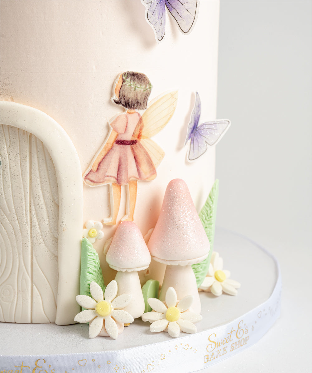 Fairy Custom 2 Tier Cake - Sweet E's Bake Shop - The Cake Shop