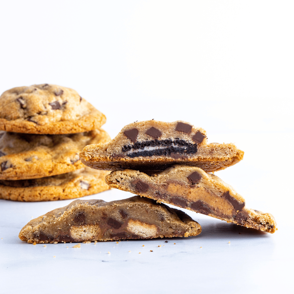 Stuffed Chocolate Chip Cookies - Sweet E's Bake Shop