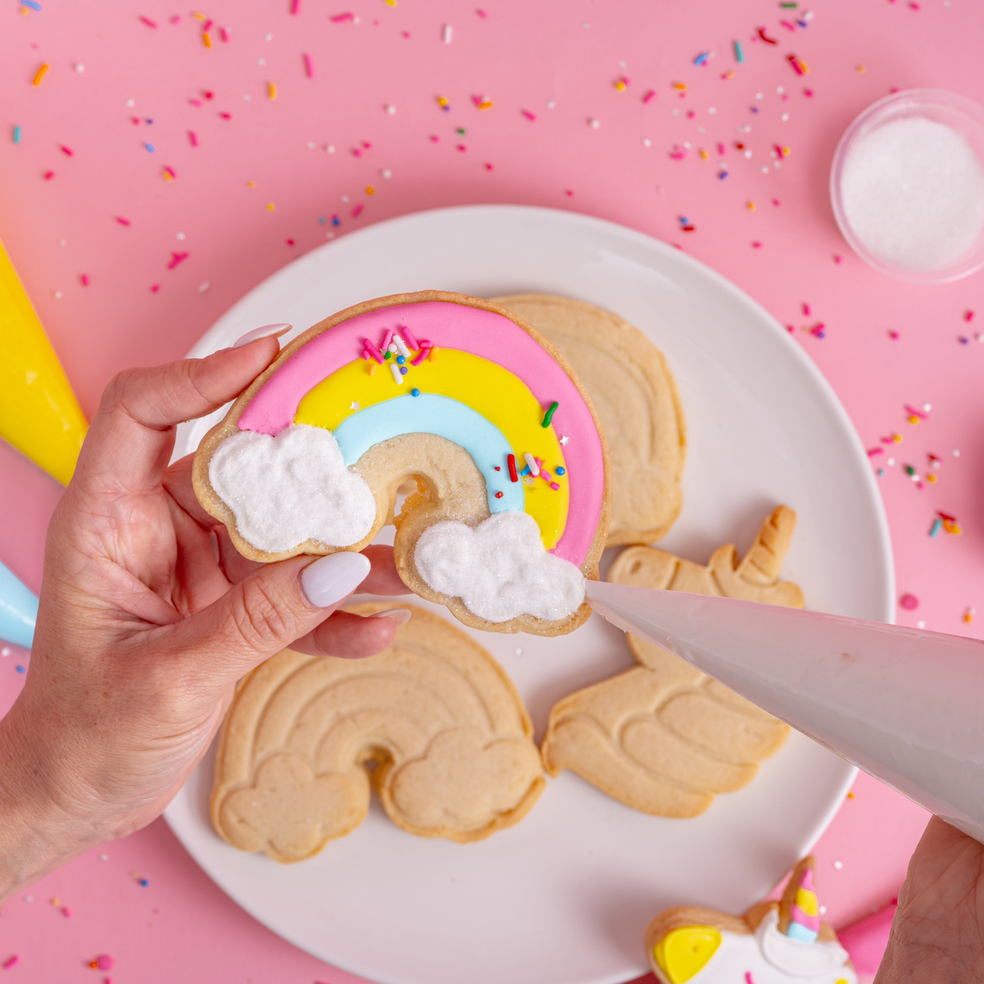 DIY Unicorn Rainbow Cookie Decorating Kit