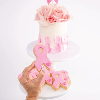Pink Ribbon Cookies - Sweet E's Bake Shop - Sweet E's Bake Shop