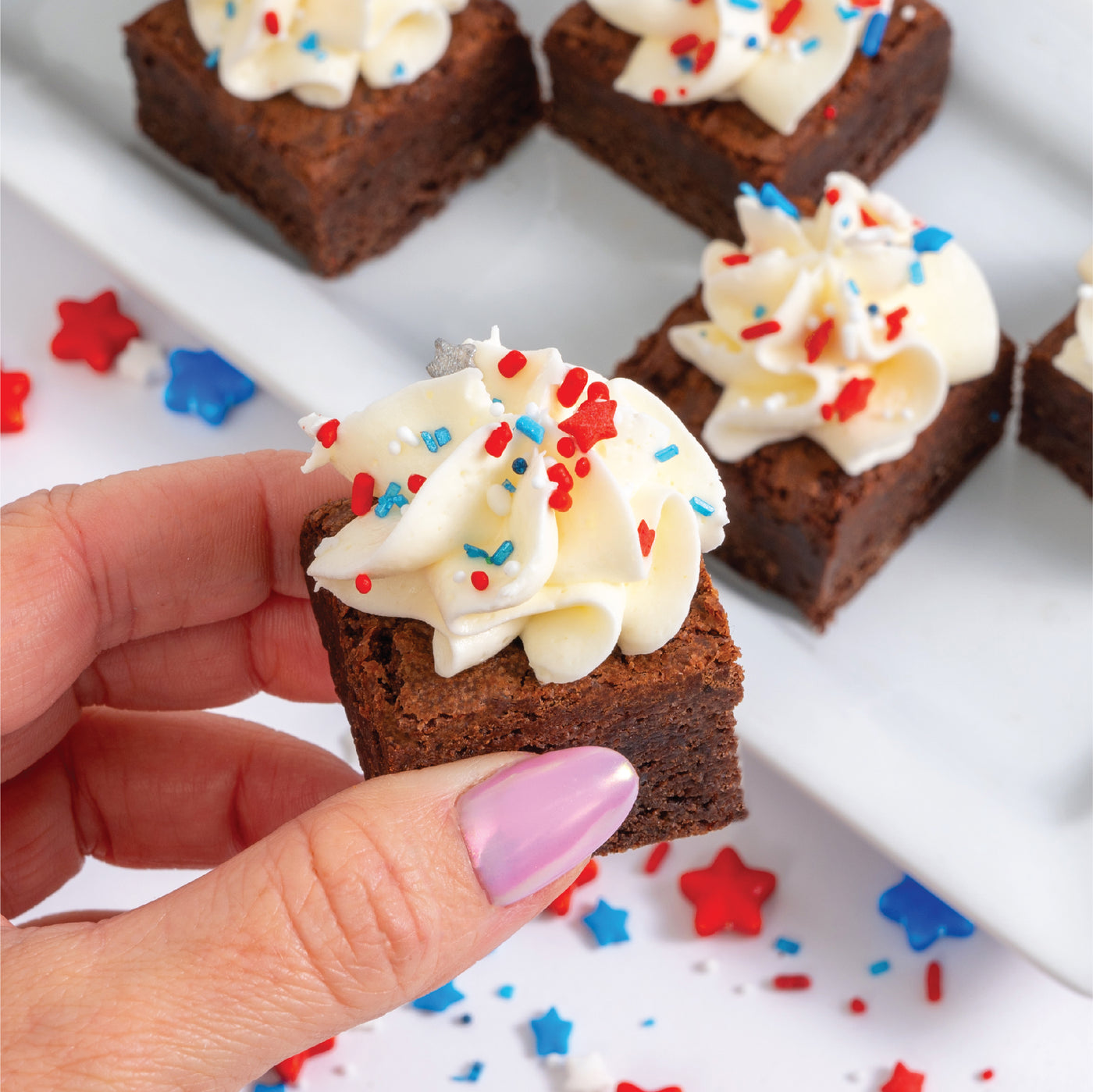 4th of July Fudge Brownies - Sweet E's Bake Shop - The Cake Shop