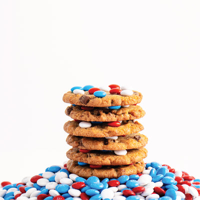 4th of July M&M Cookies - Sweet E's Bake Shop - Sweet E's Bake Shop