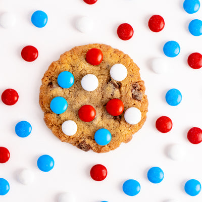 4th of July M&M Cookies - Sweet E's Bake Shop - Sweet E's Bake Shop