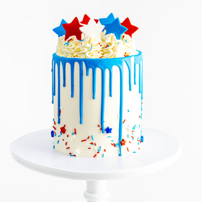 4th of July Drip Cake - Sweet E's Bake Shop - The Cake Shop