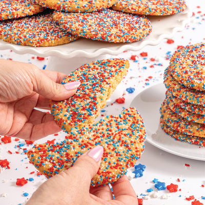 4th of July Sprinkle Cookies - Sweet E's Bake Shop - The Cake Shop