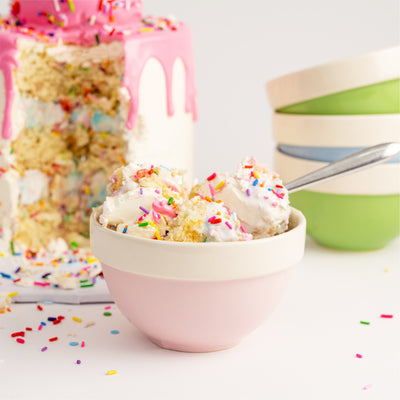 ICE CREAM CAKE | Confetti Cake Batter Ice Cream | Choose Your Drip Color - Sweet E's Bake Shop - The Cake Shop