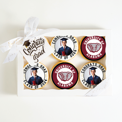 Custom Grad Cookies | University Of Alabama| Upload your photo - Sweet E's Bake Shop - The Cookie Shop