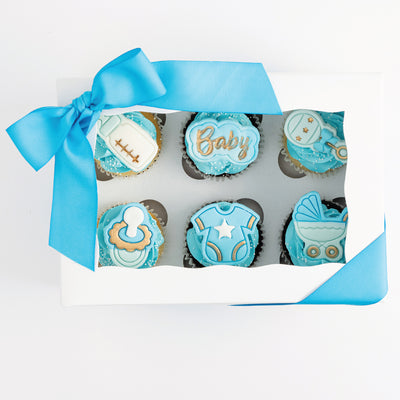 Baby Boy Cupcakes - Sweet E's Bake Shop - The Cupcake Shop