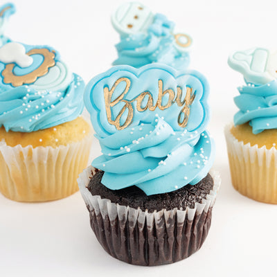 Baby Boy Cupcakes - Sweet E's Bake Shop - The Cupcake Shop