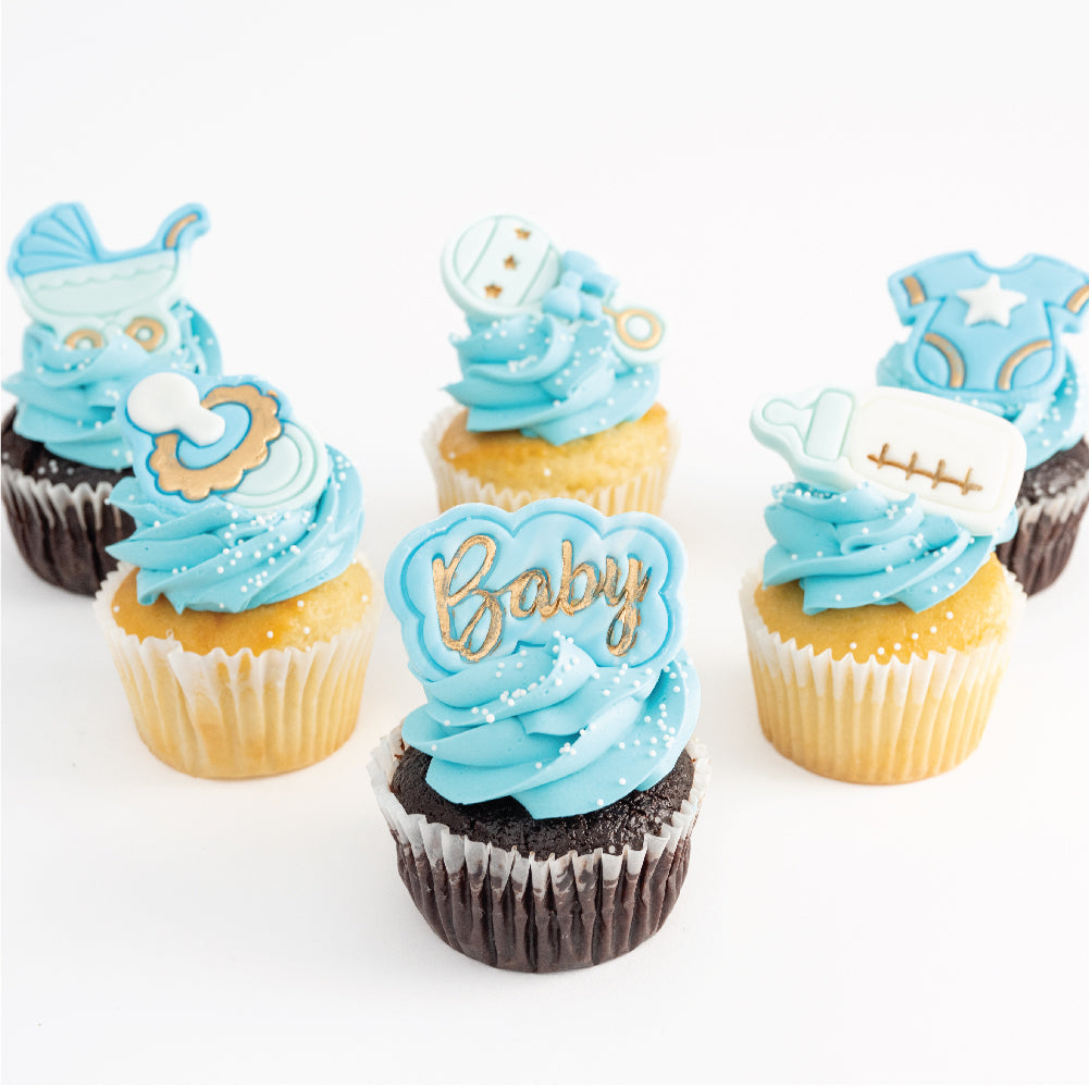 Baby Boy Cupcakes - Sweet E's Bake Shop - The Cupcake Shop