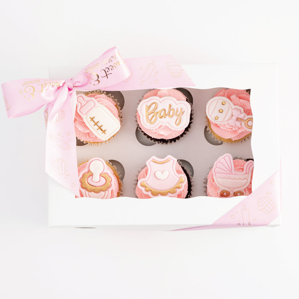 Baby Girl Cupcakes Gift Box