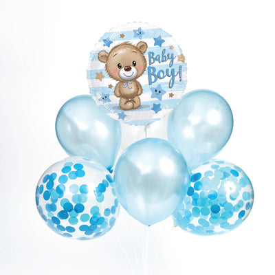 Baby Boy Balloons - Sweet E's Bake Shop - The Flower + Balloon Shop