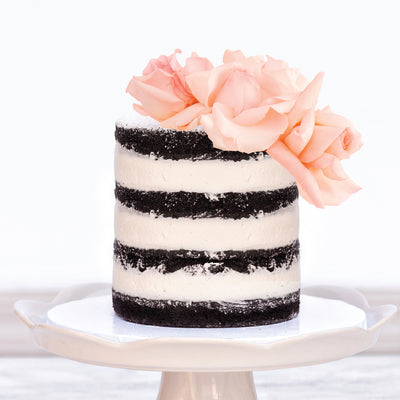 VEGAN Naked Floral Cake - Sweet E's Bake Shop - The Cake Shop