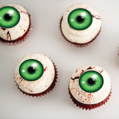 Bloody Eyeball Horror Cupcakes