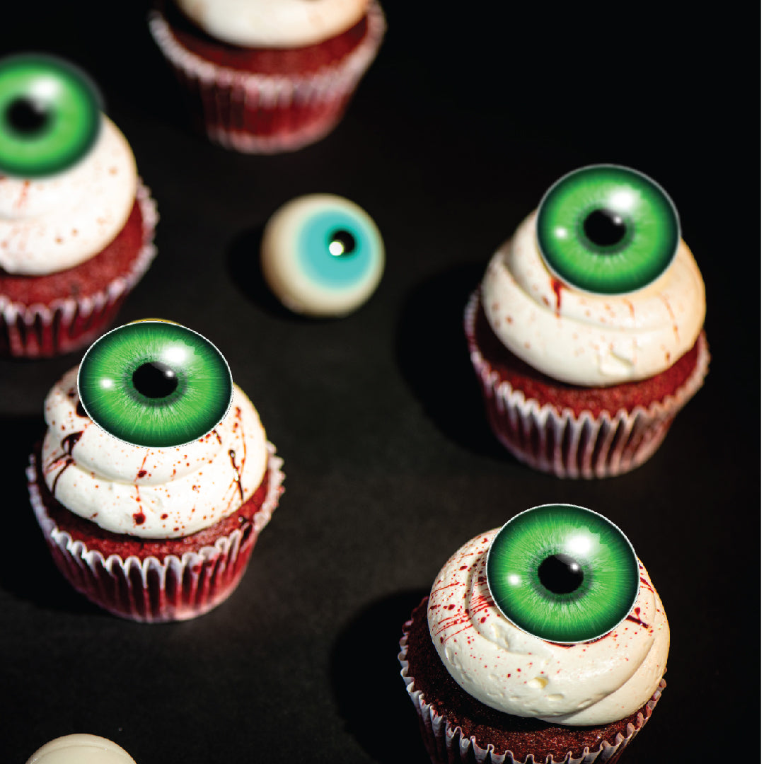 Bloody Eyeball Horror Cupcakes