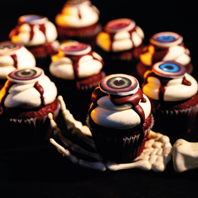 Bloody Eyeball Horror Cupcakes