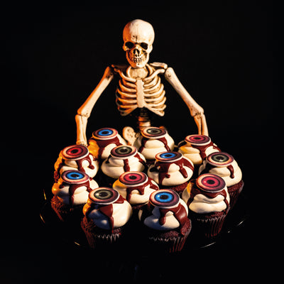 Bloody Eyeball Horror Cupcakes