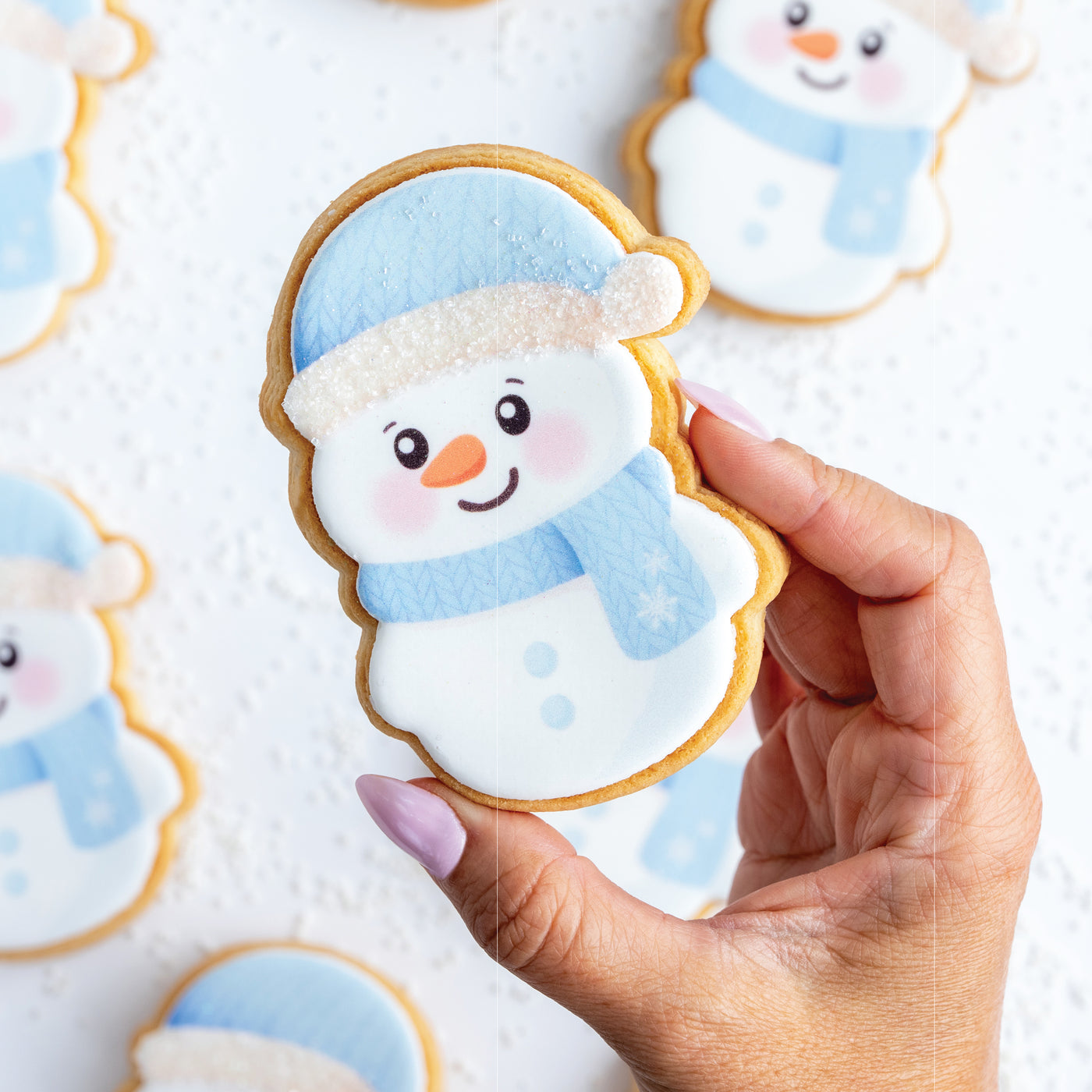 Glam Snowmen Cookies