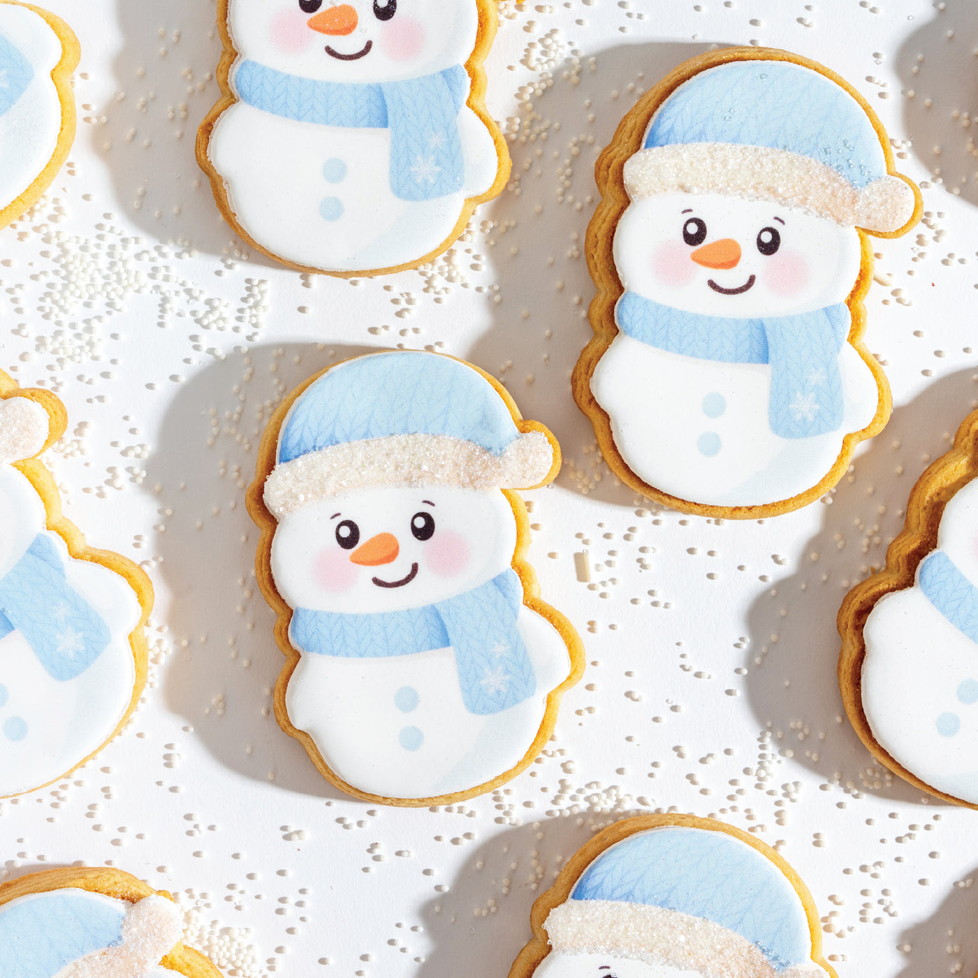 Glam Snowmen Cookies