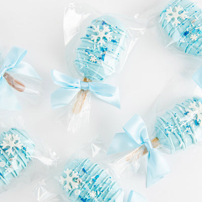 Winter Snowflake Cakesicles - Sweet E's Bake Shop - Sweet E's Bake Shop